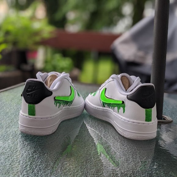 Custom Air Force 1s Slime - Picture 5 of 5